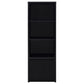 Winfield 3-sheld Media Tower Entertainment Pier Black