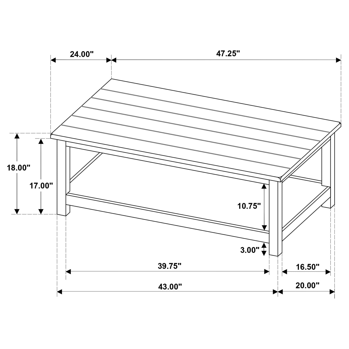 Payne 3-piece Coffee and 1-drawer End Table Set Java