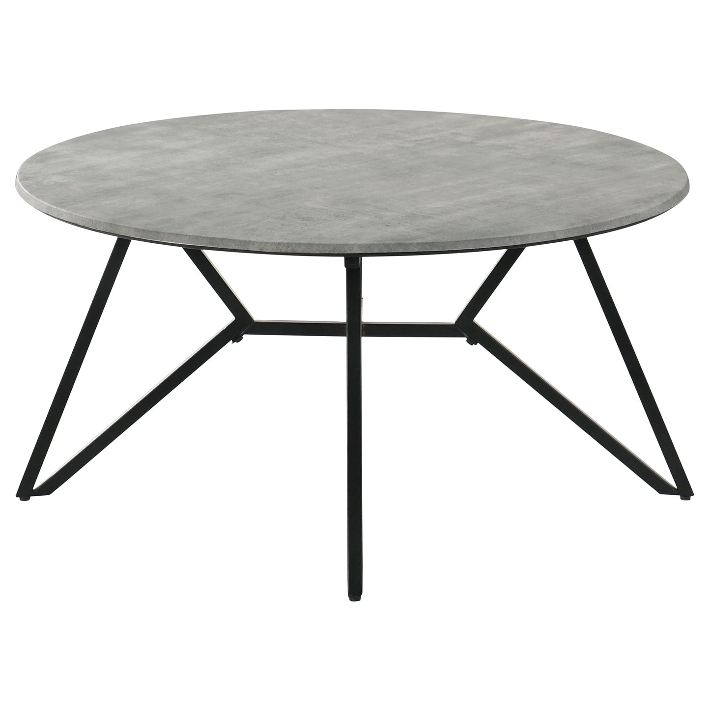 Hadi 2-piece Round SmartTop Coffee and End Table Set Cement