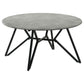 Hadi 3-piece Round SmartTop Coffee and End Table Set Cement