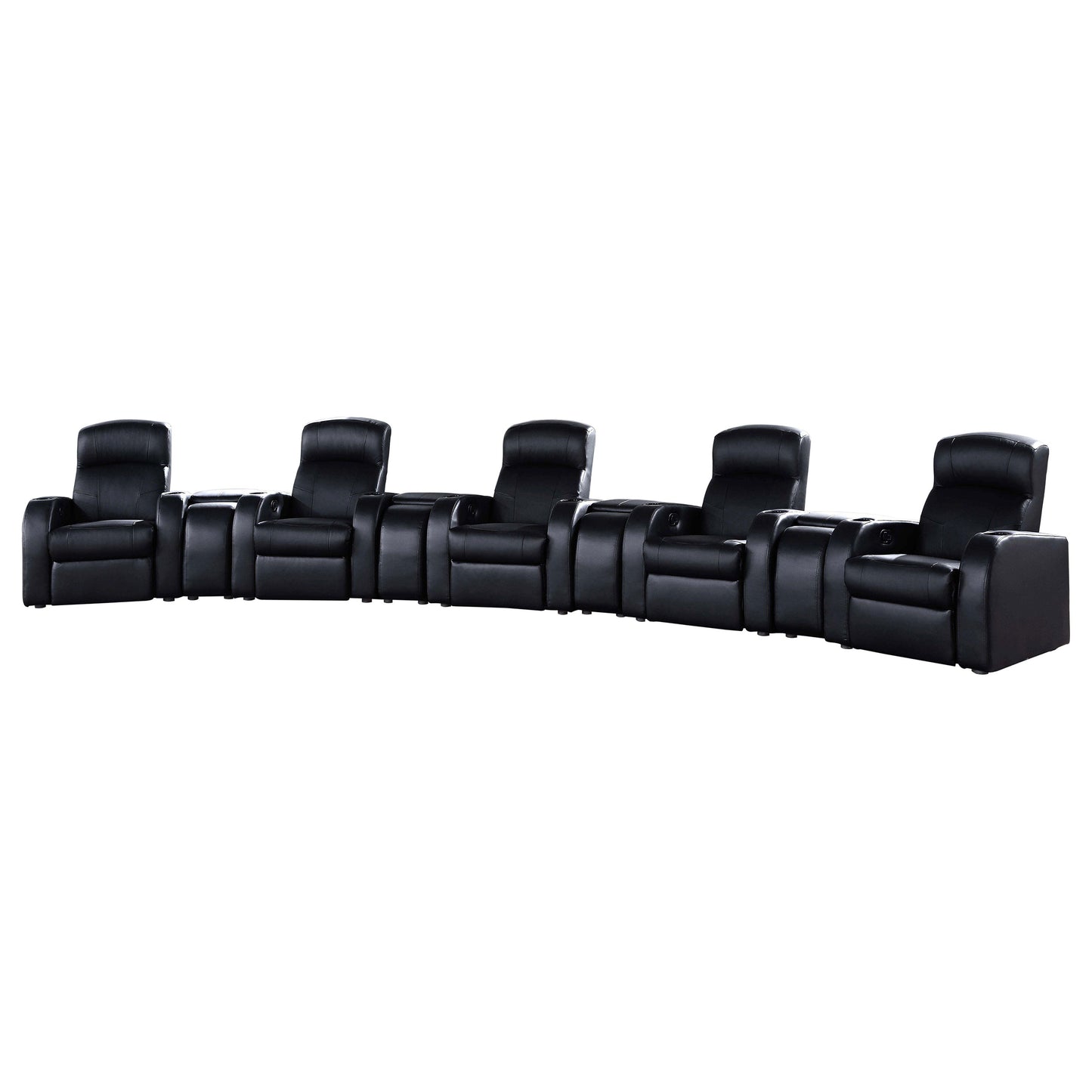 Cyrus 9-piece Upholstered Home Theater Seating