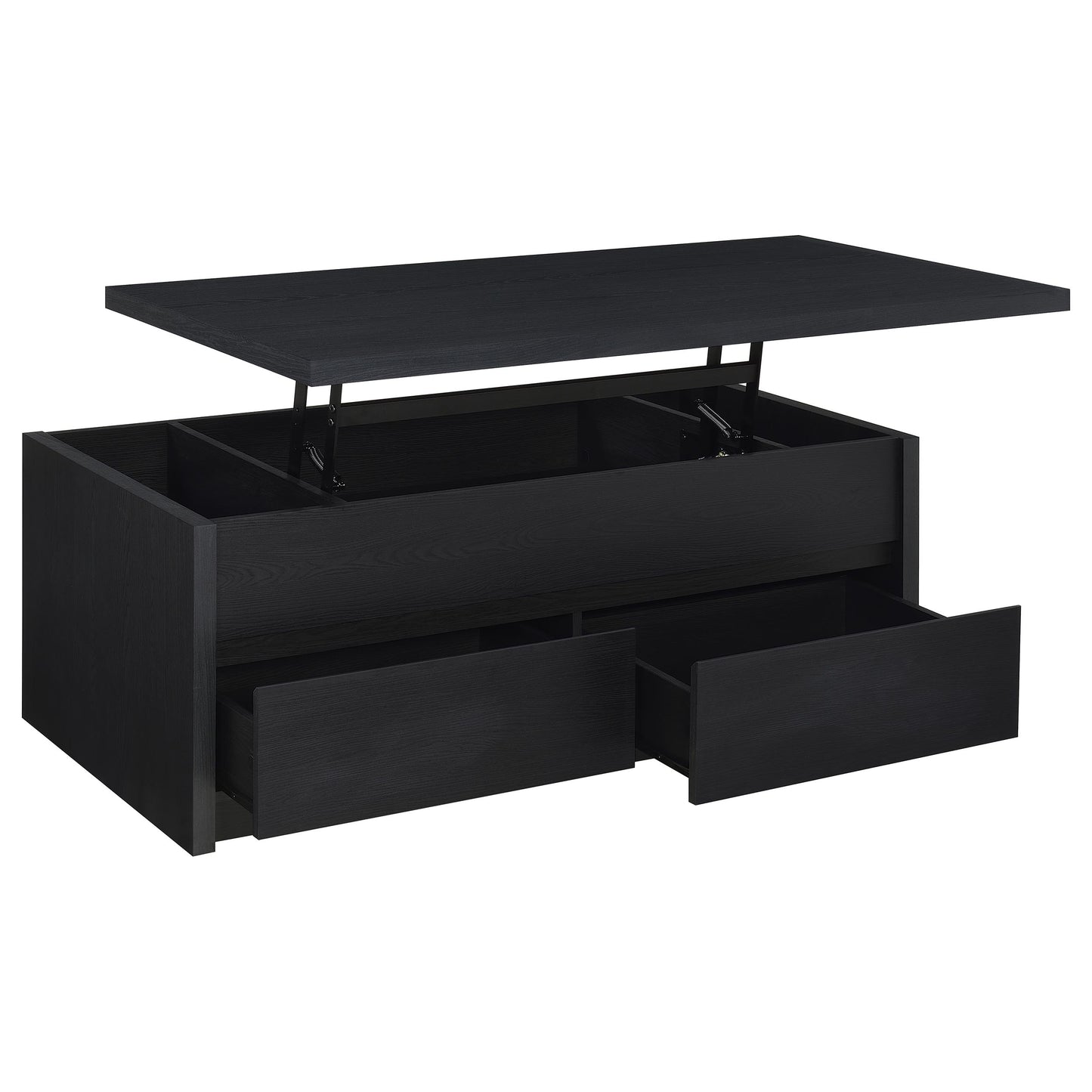 Knapp 2-piece Lift Top Coffee Table Set Black