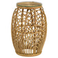 Dahlia 3-piece Round Rattan Coffee and End Table Set Natural